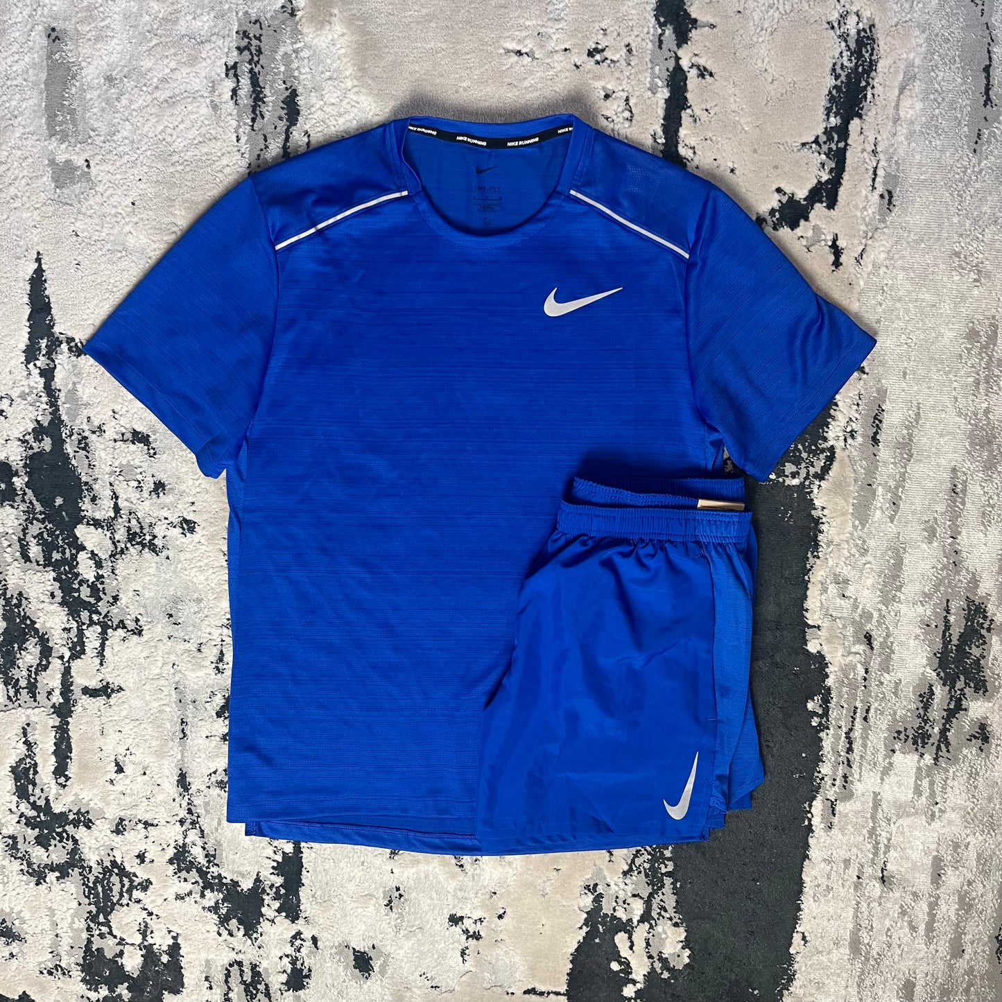 NIKE DRI FIT MILER SET - ROYAL BLUE