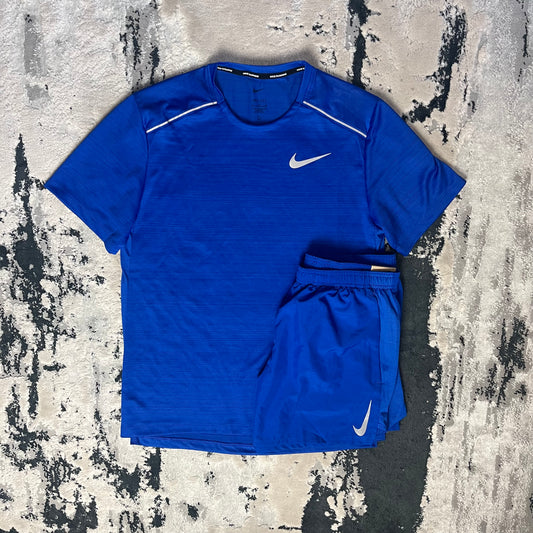 NIKE DRI FIT MILER SET - ROYAL BLUE