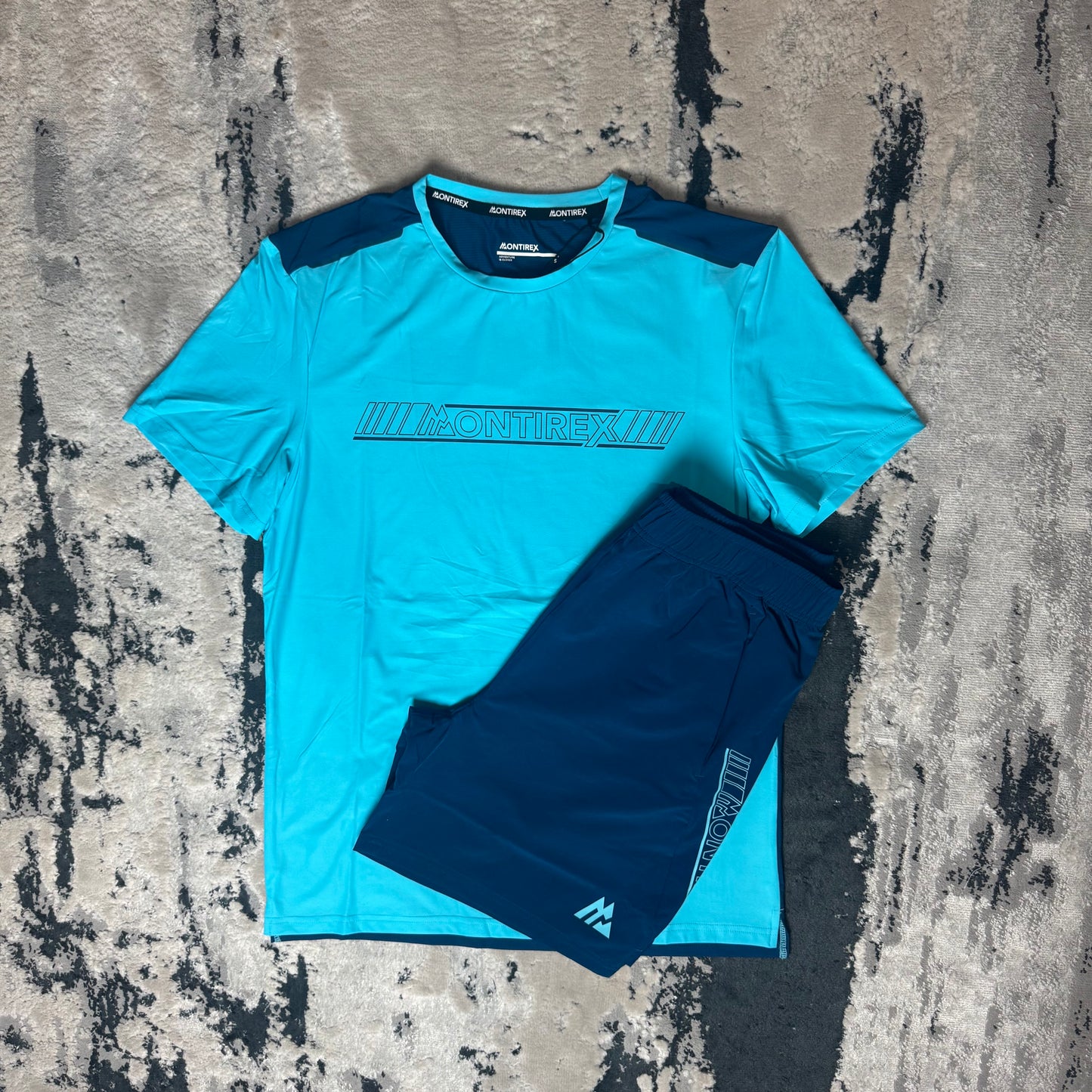 MONTIREX BETA TEE & SHORT SET - BLUE