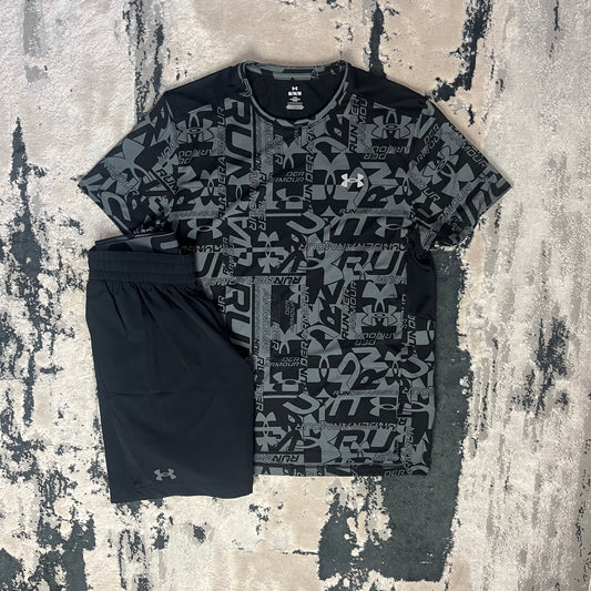 UNDER ARMOUR CAMO PRINTED TEE & SHORT SET