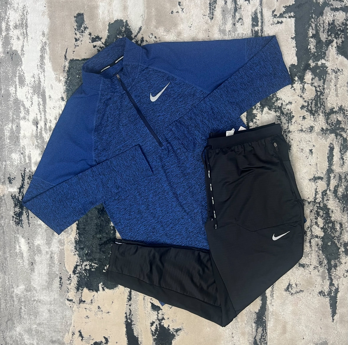 NIKE ELEMENT 2.0 HALF ZIP & PANTS SET - ROYAL BLUE