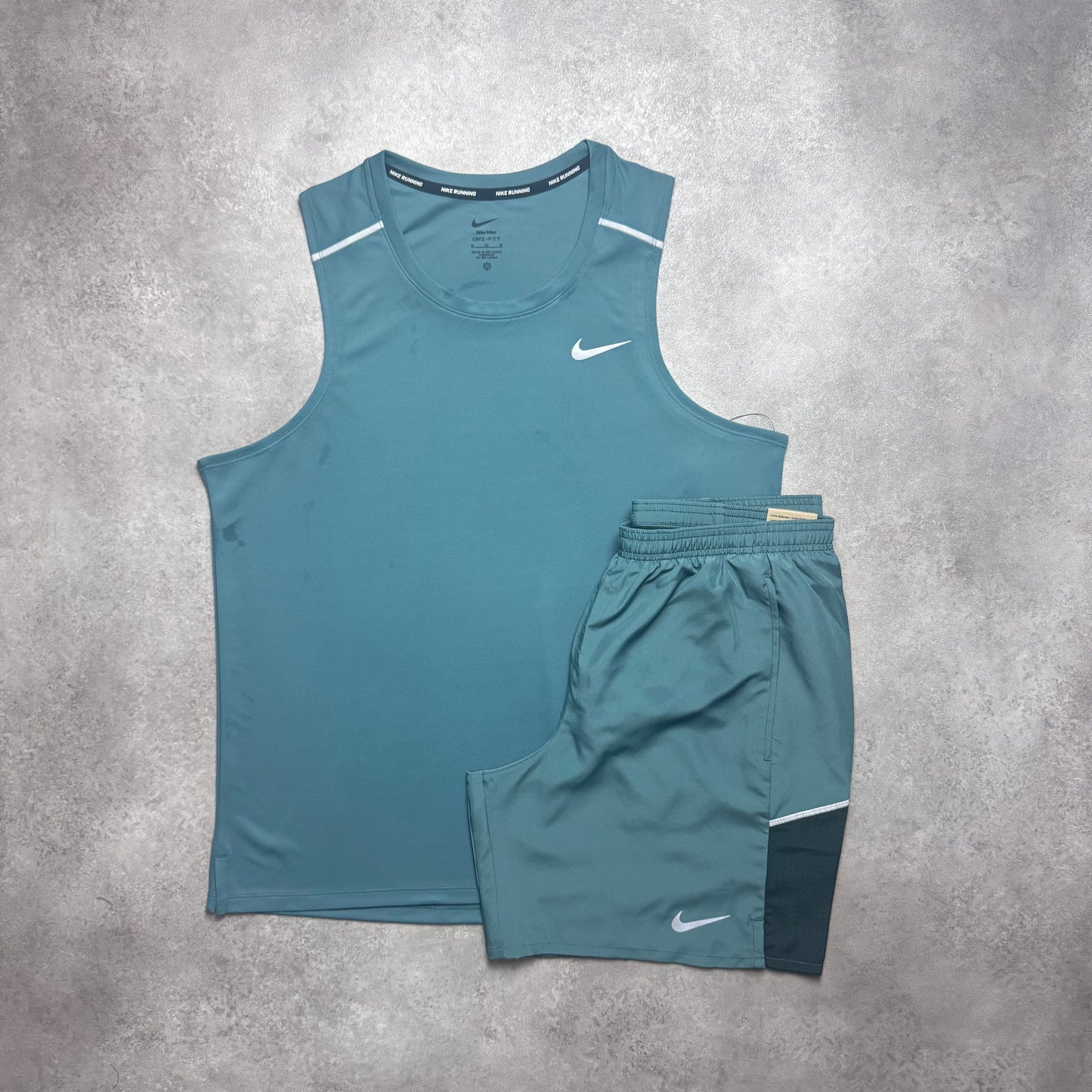 NIKE MILER VEST SET - TEAL