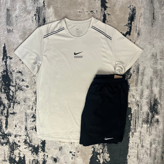 NIKE MILER TEE SET - BEIGE