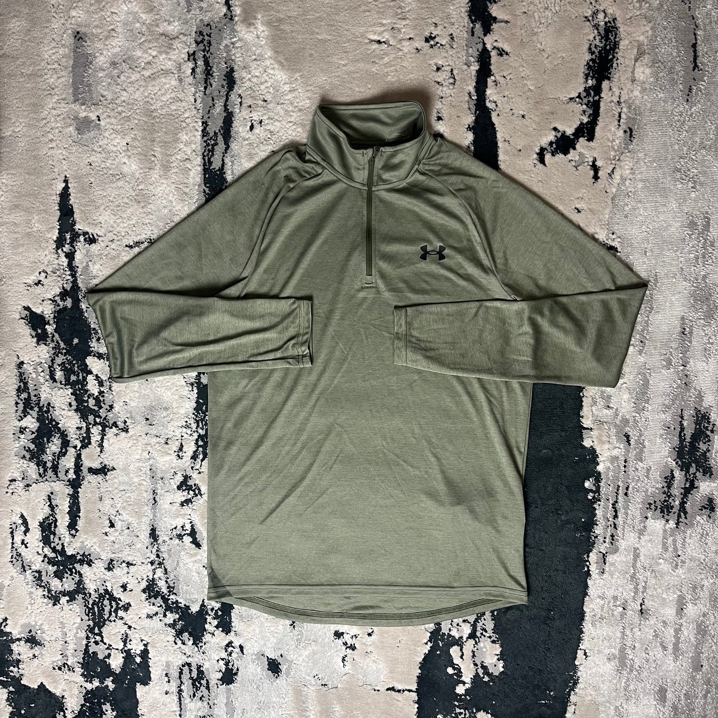 UNDER ARMOUR TECH 2.0 1/4 ZIP - KHAKI