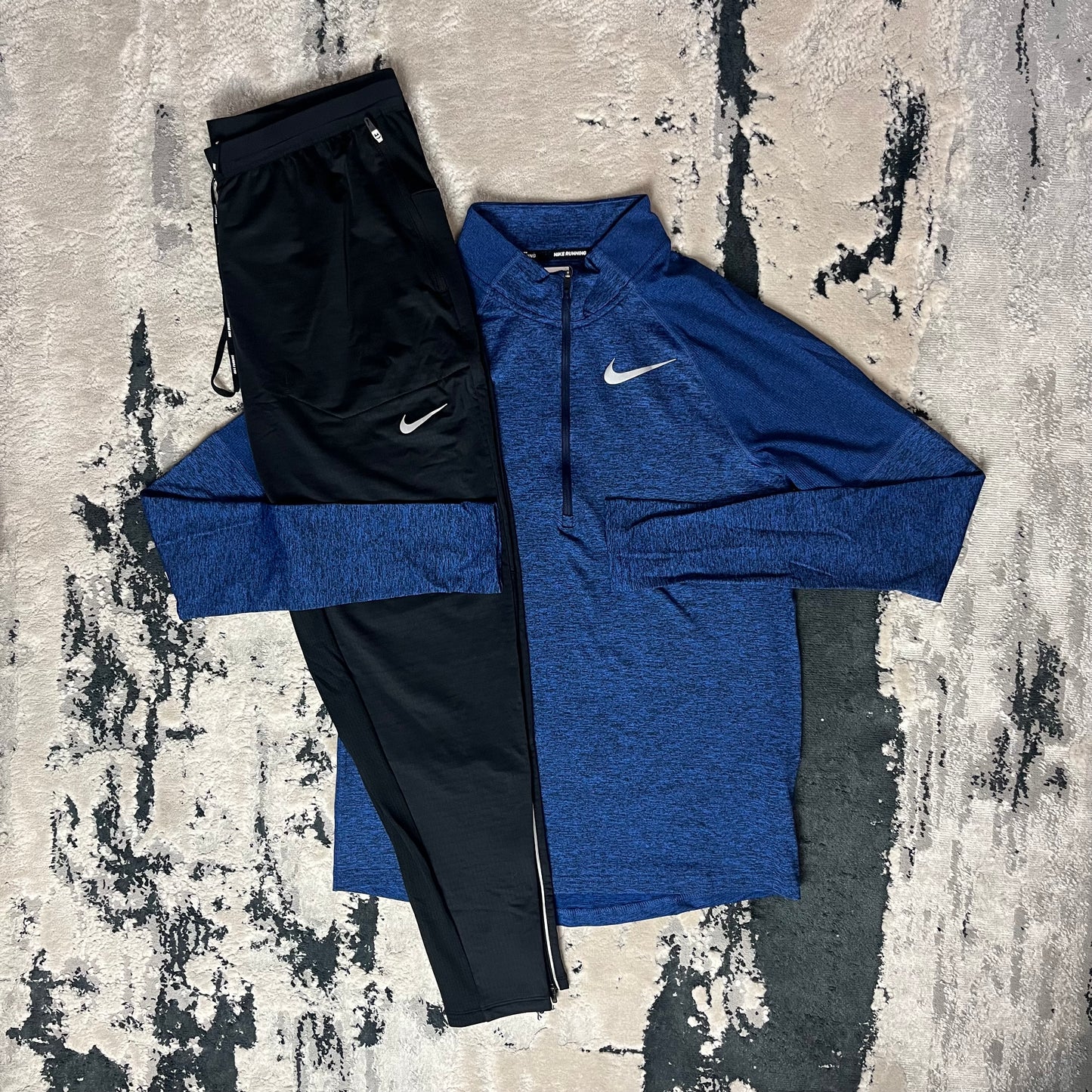 NIKE ELEMENT 2.0 HALF ZIP & PANTS SET - ROYAL BLUE