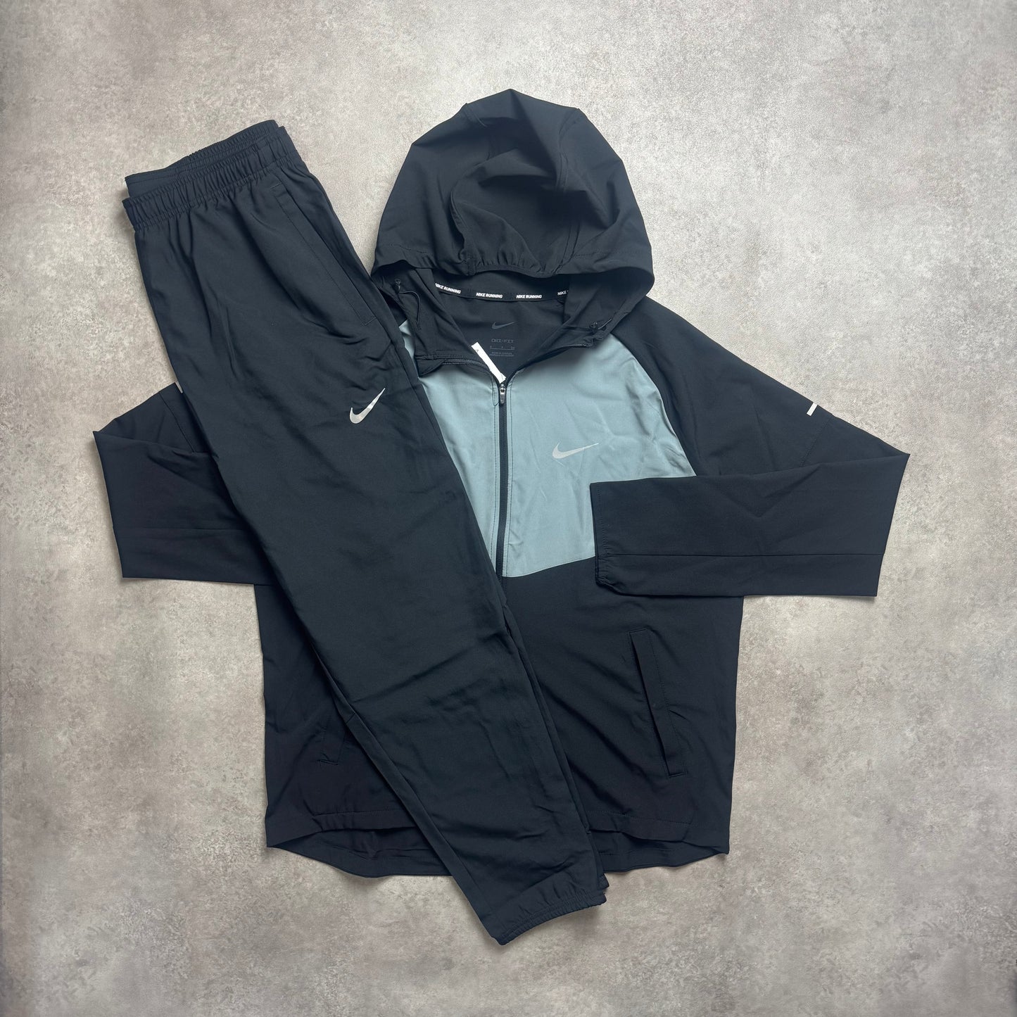 NIKE REPEL MILER TRACKSUIT - BLACK / GREY