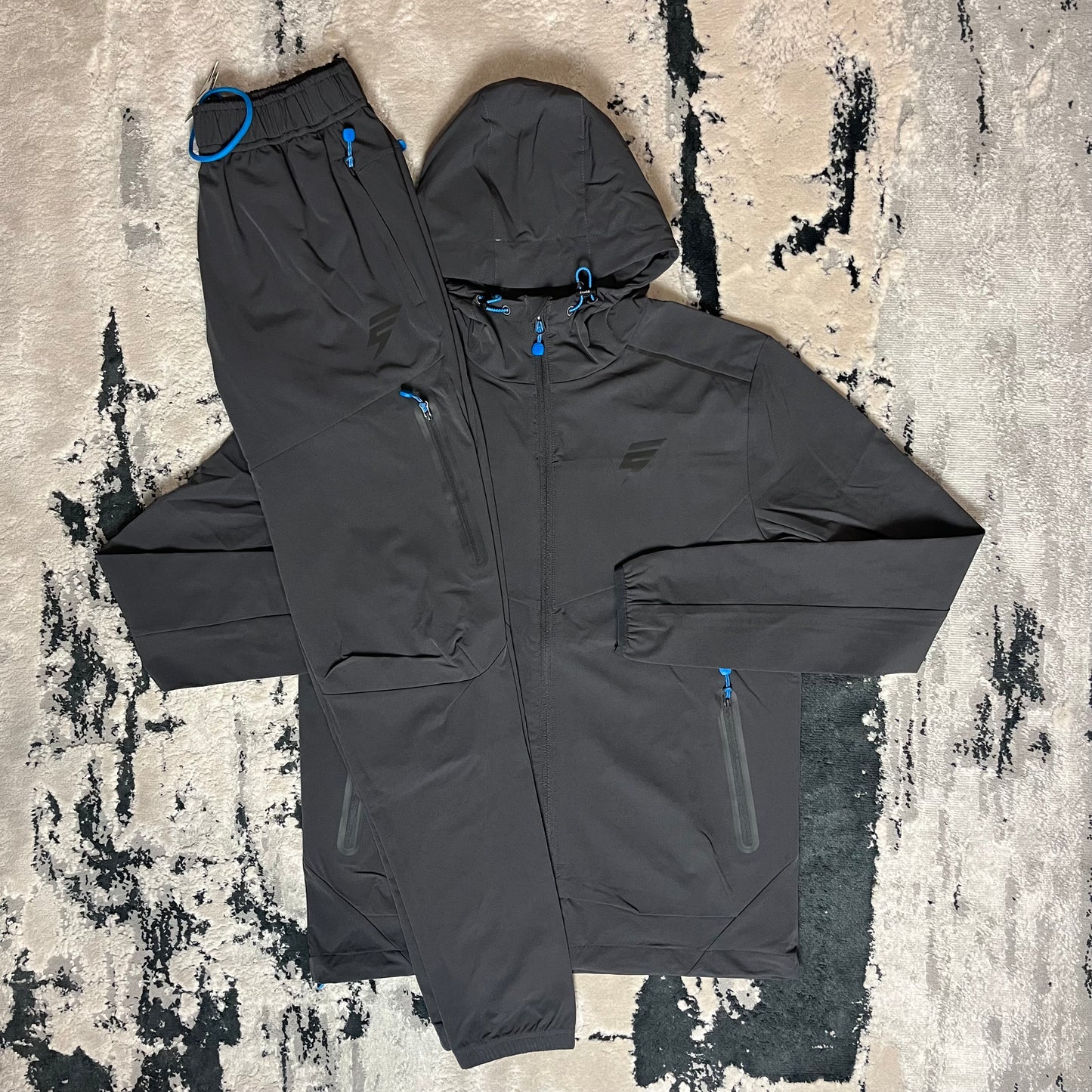 ELUDE GHOST TRACKSUIT - COAL / BLUE