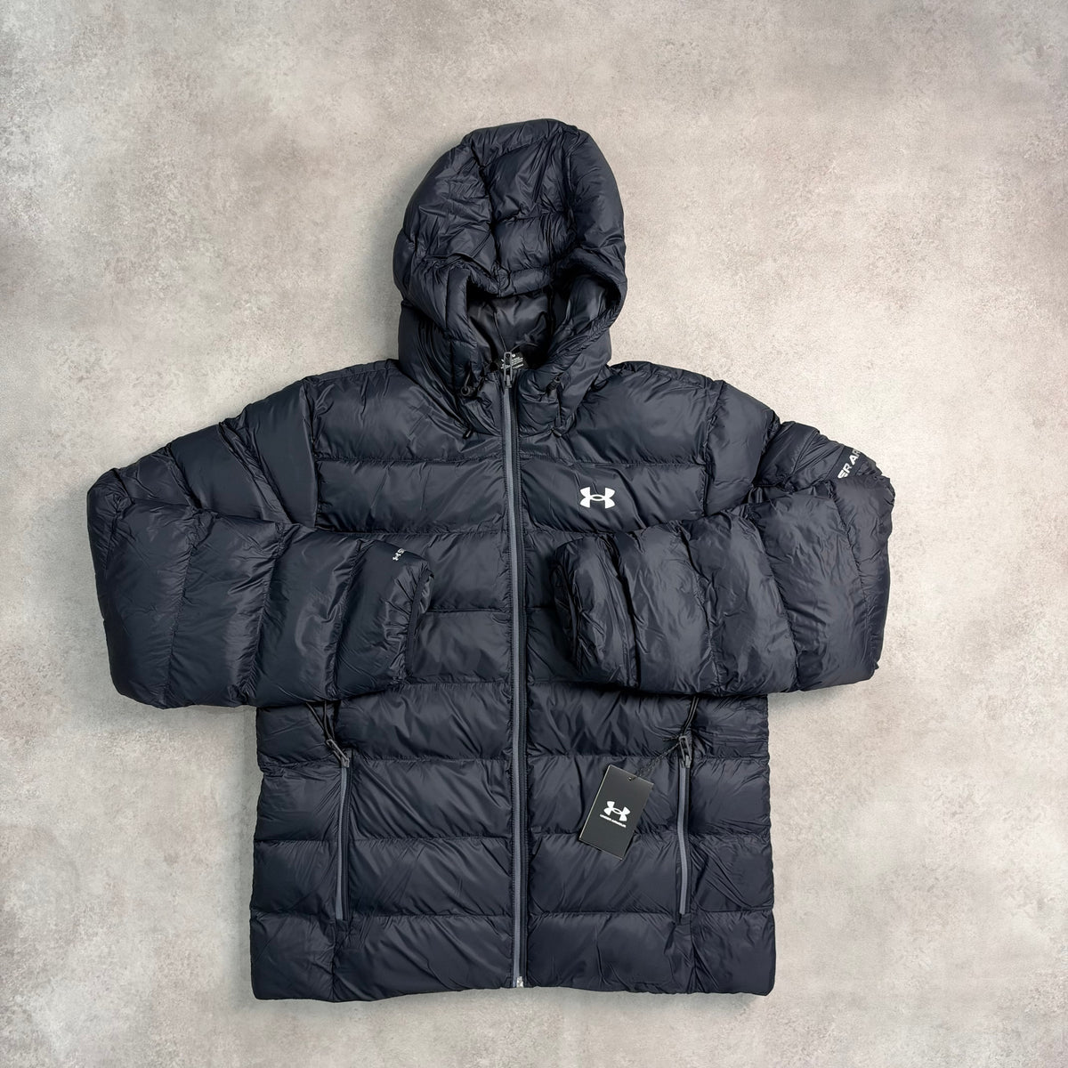 UNDER ARMOUR PADDED PUFFER JACKET - BLACK