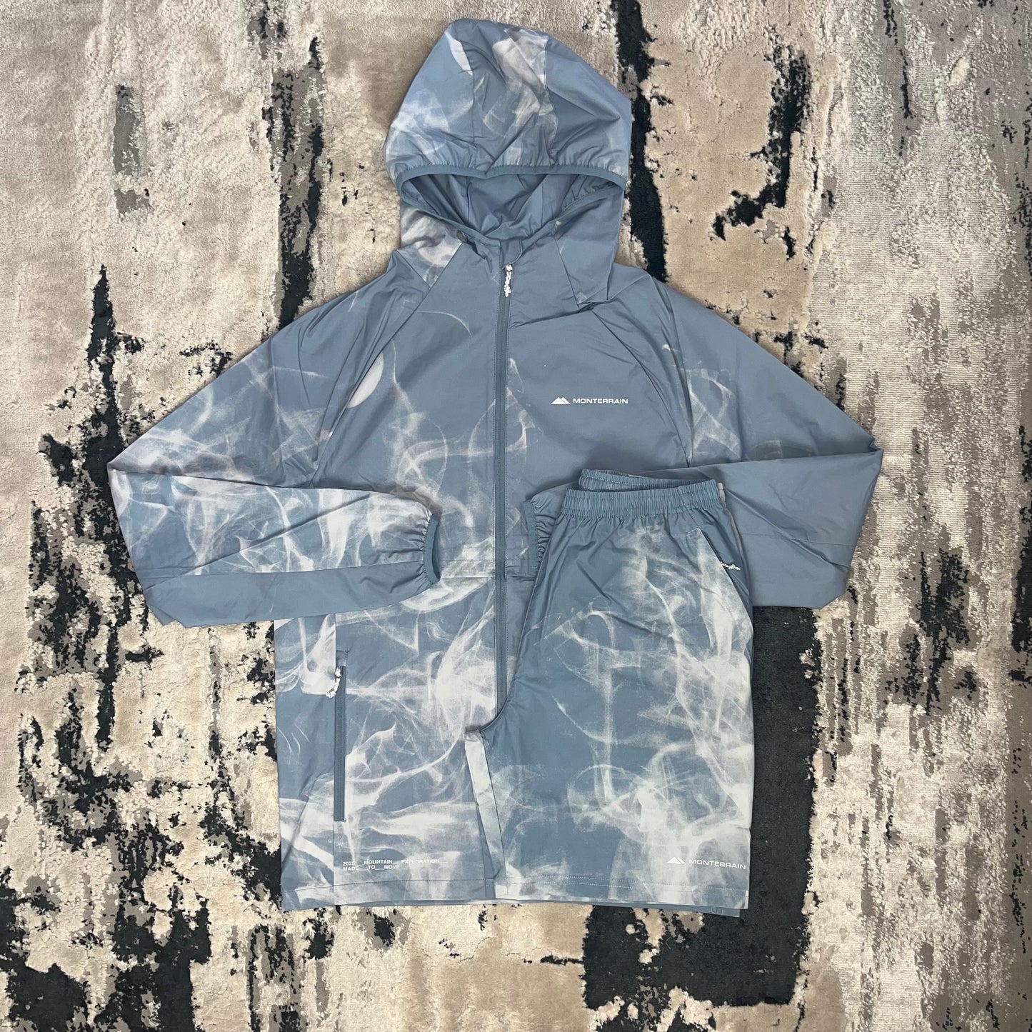 MONTERRAIN WINDBREAKER SHORT SET - SKY BLUE