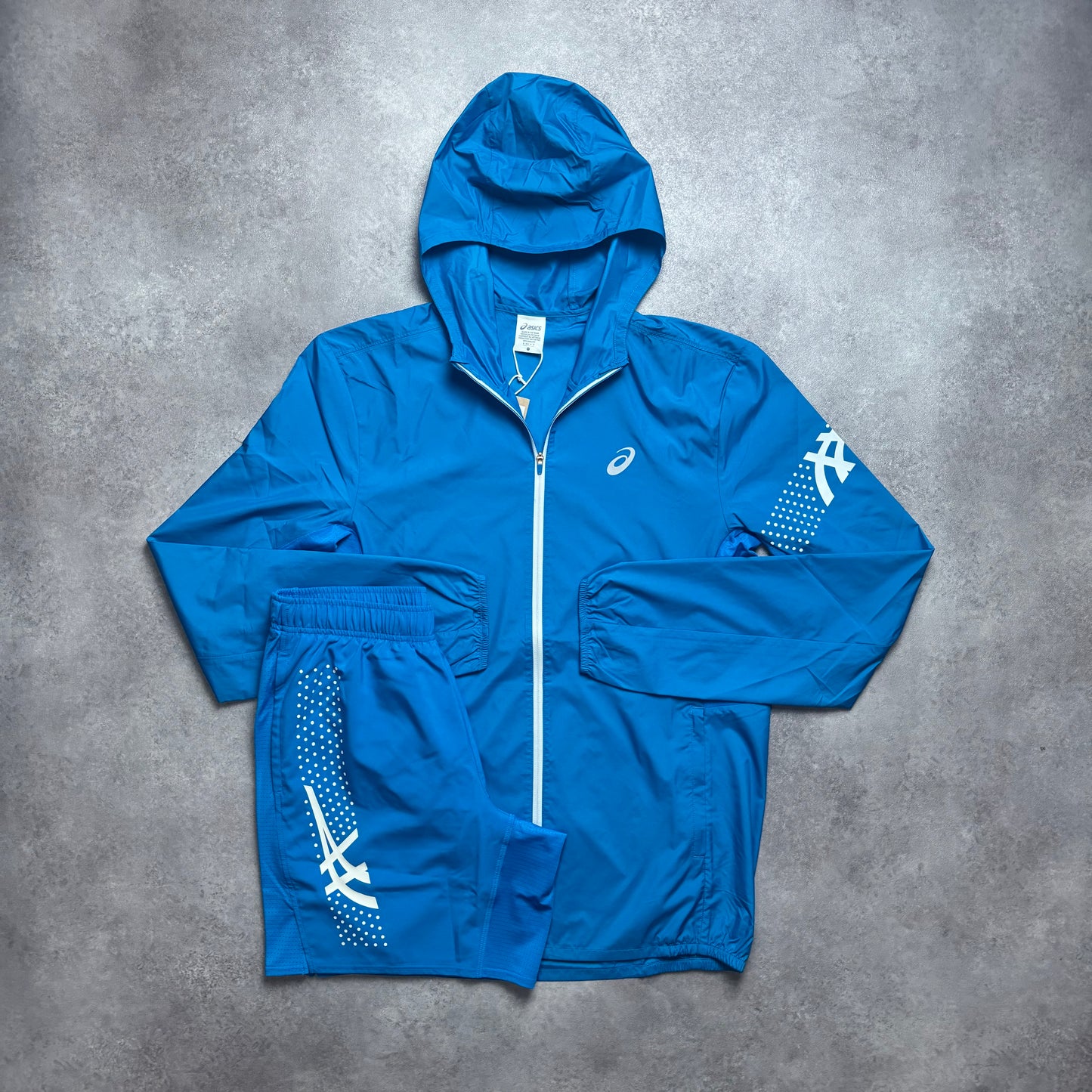 ASICS ICON CORE WINDBREAKER SET - BLUE