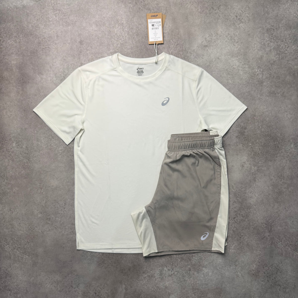ASICS CORE T SHIRT SET - CREAM / BEIGE