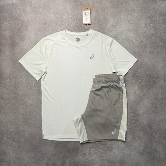 ASICS CORE T SHIRT SET - CREAM / BEIGE