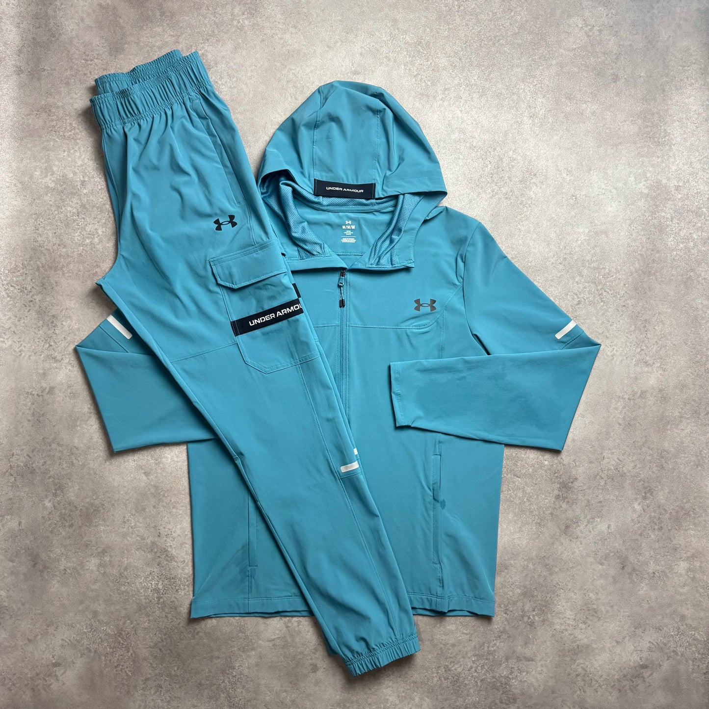 UNDER ARMOUR TECH WOVEN TRACKSUIT - AQUA BLUE
