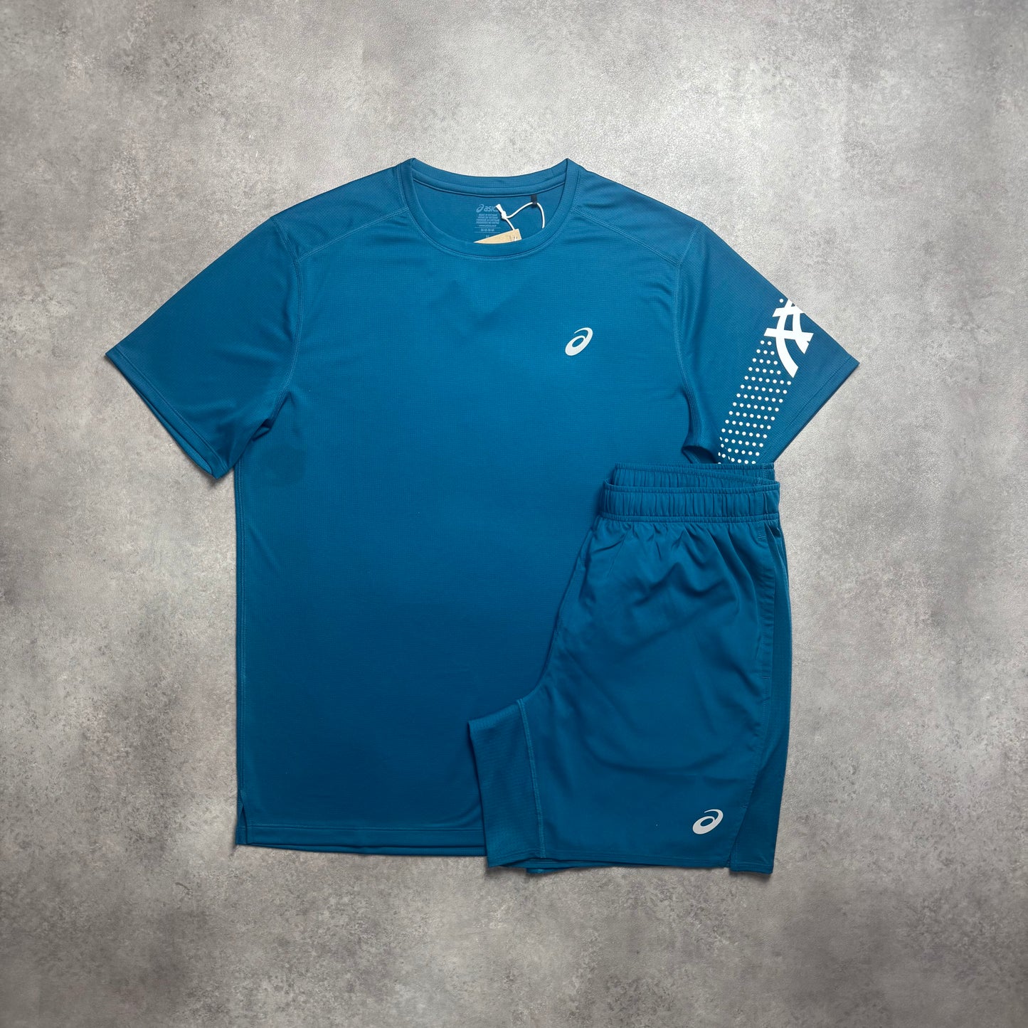 ASICS CORE SHORT SET - AQUA BLUE