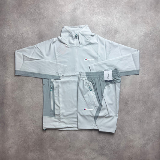 BERGHAUS 1/4 ZIP WAVER SHORT SET - GREY