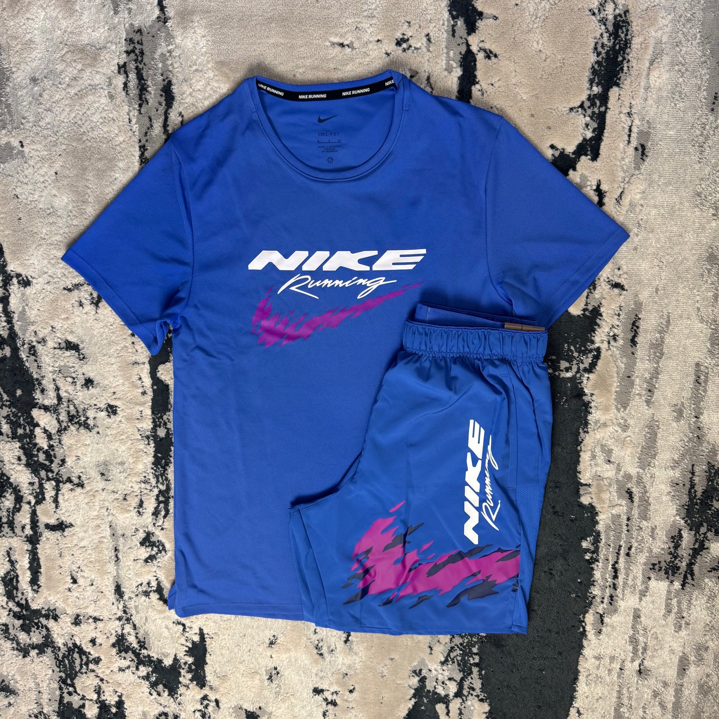 NIKE MILER HBR SET - BLUE / PURPLE