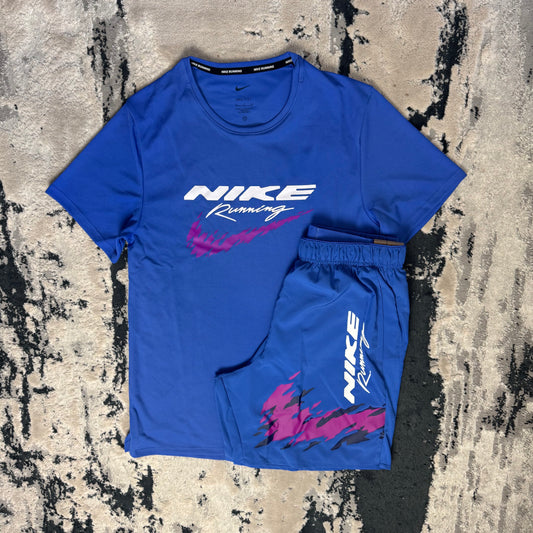 NIKE MILER HBR SET - BLUE / PURPLE