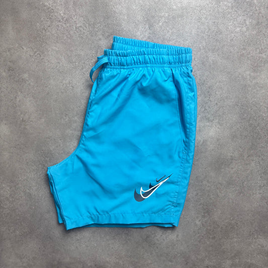 NIKE AIR SWOOSH SHORTS - BLUE