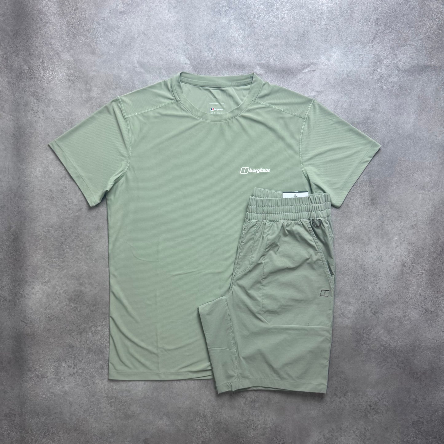 BERGHAUS TECH TEE SHORT SET - GREEN