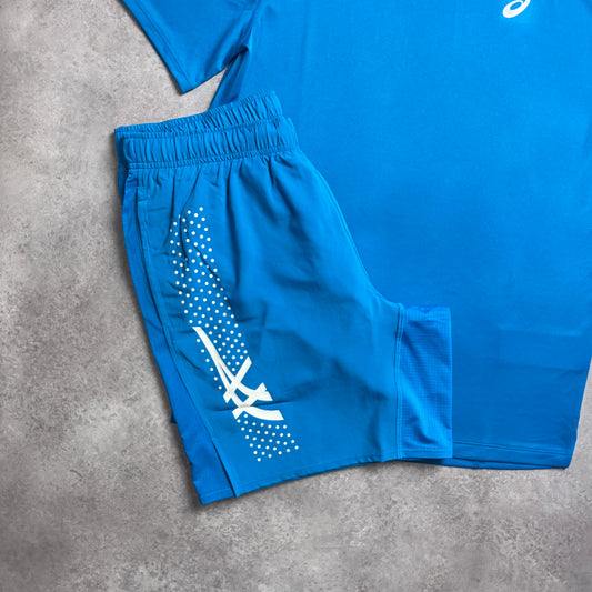 ASICS CORE SHORT SET - BLUE