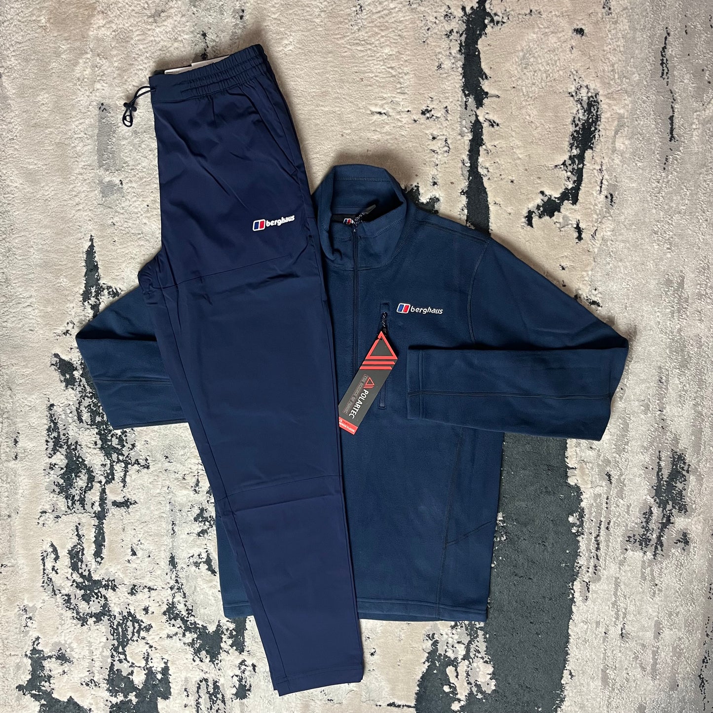BERGHAUS 1/4 ZIP PRISM FLEECE TRACKSUIT - BLUE