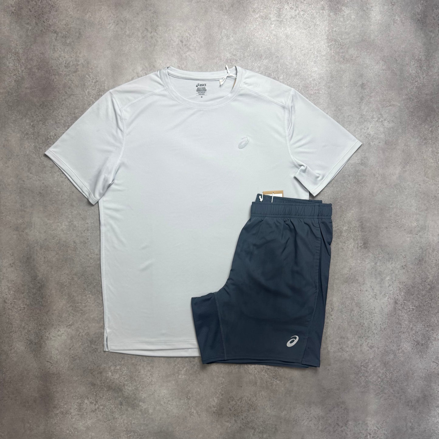 ASICS CORE SHORT SET - TWO TONE GREY