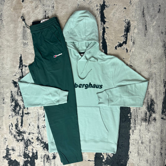 BERGHAUS PRINTED HOODED TRACKSUIT - MINT GREEN