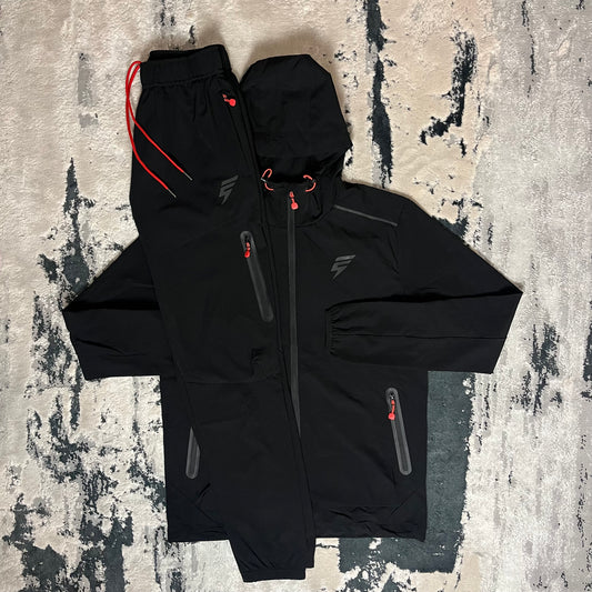 ELUDE GHOST TRACKSUIT - BLACK / RED
