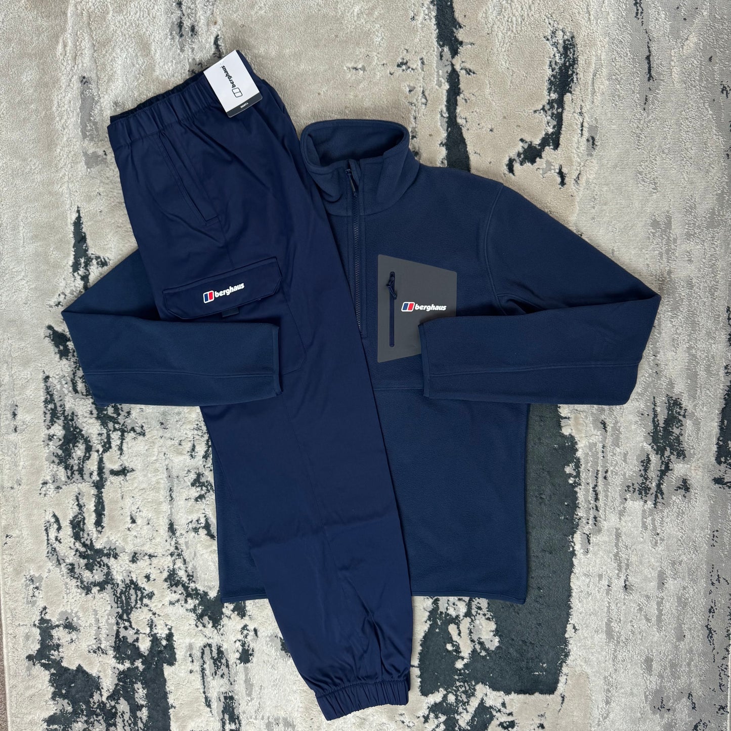 BERGHAUS 1/4 ZIP FLEECE TRACKSUIT - BLUE