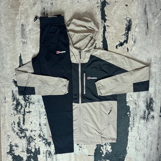 BERGHAUS ELTERDALE THERAN TRACKSUIT - BLACK / TAUPE