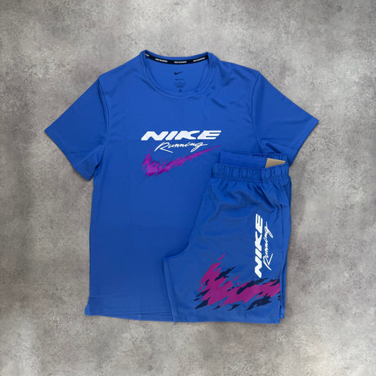 NIKE MILER HBR SET - BLUE / PURPLE