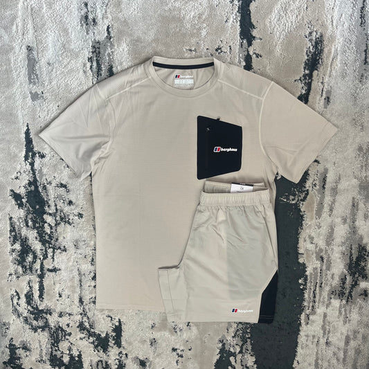 BERGHAUS WAYSIDE TECH SHORT SET - BEIGE