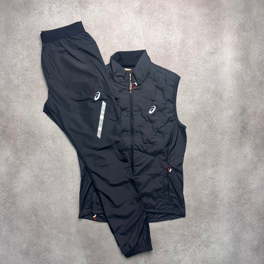 ASICS ROAD GILET TRACKSUIT - BLACK