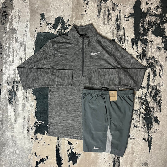 NIKE PACER HALF ZIP SET - GREY