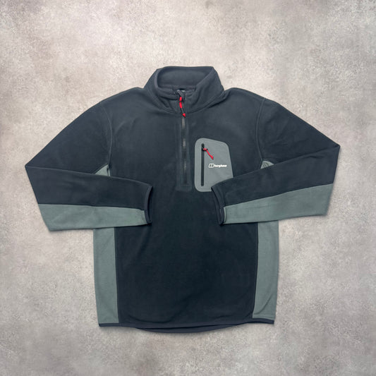 BERGHAUS 1/4 ZIP FLEECE - BLACK