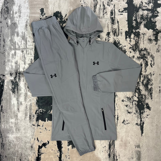 UNDER ARMOUR VANISH FULL ZIP TRACKSUIT SET - GREY