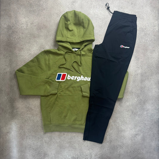 BERGHAUS HOODED CARGO TRACKSUIT - KHAKI / BLACK