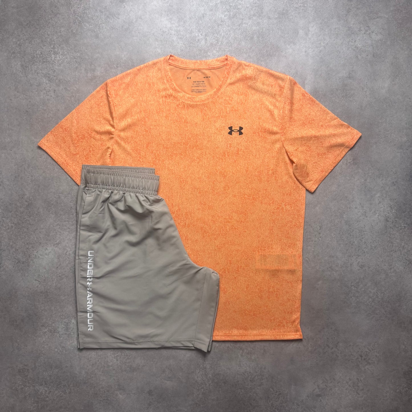 UNDER ARMOUR TECH SET - ORANGE PASTEL