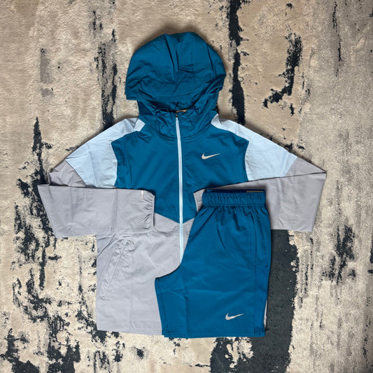 NIKE REPEL WINDBREAKER SET - BLUE / GREY
