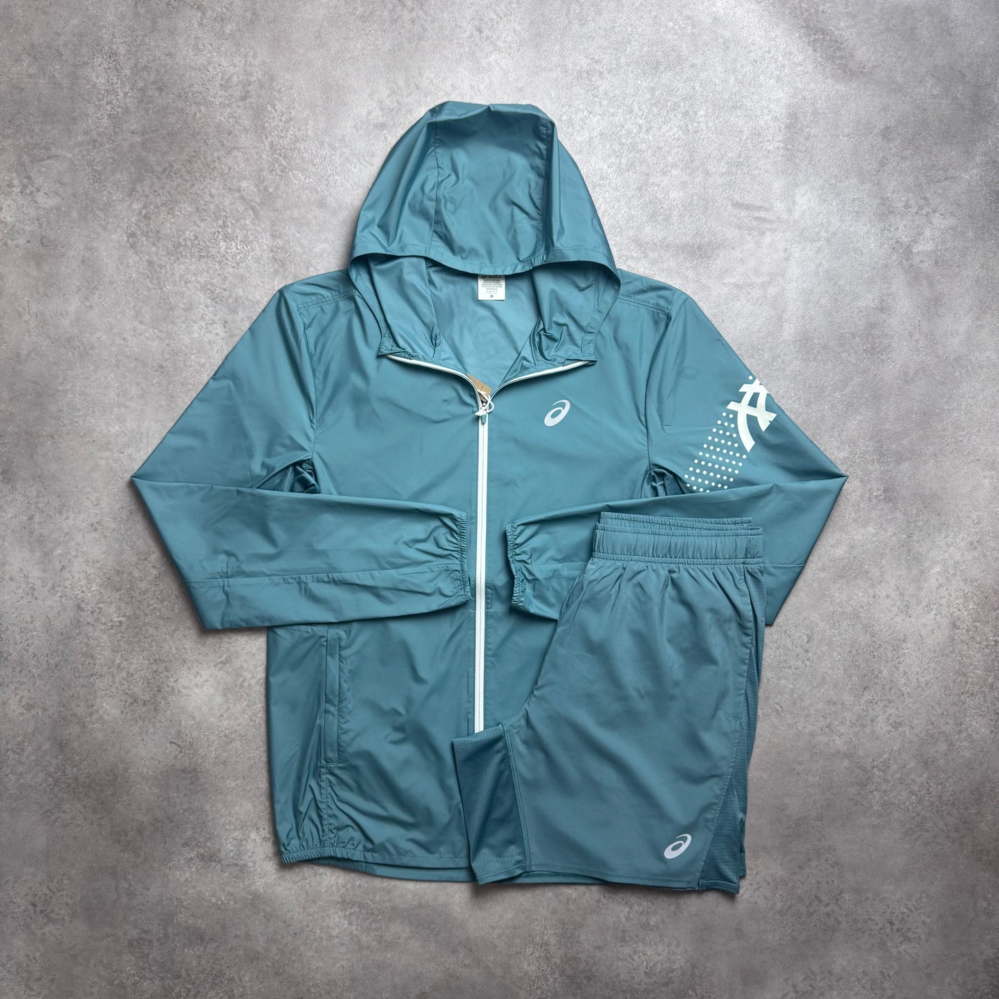 ASICS ICON WINDBREAKER SET - SHARK SKIN
