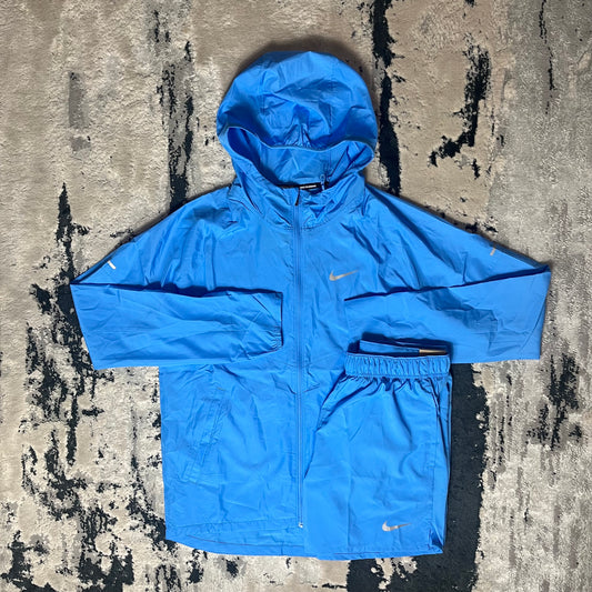 NIKE REPEL MILER WINDBREAKER SHORT SET - SKY BLUE