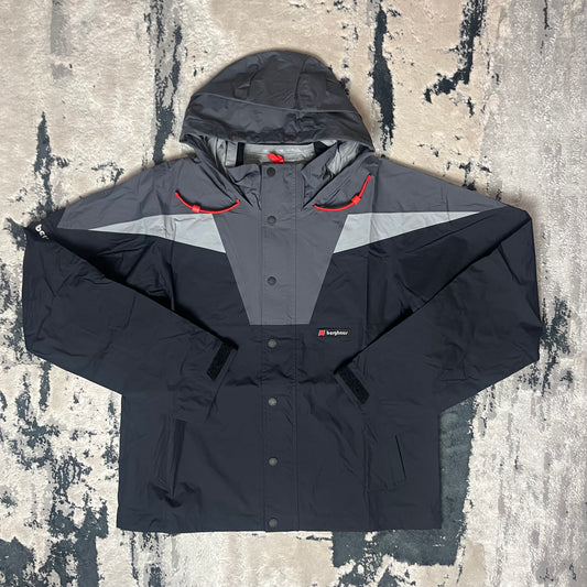 BERGHAUS ECLIPSE PANEL JACKET - BLACK / GRAY